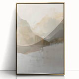 Elegant Dining Room Art Prints - Neutral Mountain Landscape