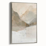 Elegant Dining Room Art Prints - Neutral Mountain Landscape