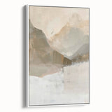 Elegant Dining Room Art Prints - Neutral Mountain Landscape