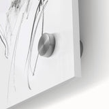 Abstract figurative acrylic art close-up, showcasing vibrant colors and intricate details on glass, perfect for modern home decor or art enthusiasts.