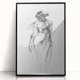 Abstract figurative framed acrylic artwork showcasing bold black shapes on a vibrant background, adding a modern touch to any decor. Ideal for contemporary art enthusiasts.