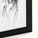 Close-up of a framed abstract figurative canvas artwork showcasing vibrant colors and intricate patterns, perfect for modern home decor. Ideal for adding artistic flair to any living space.