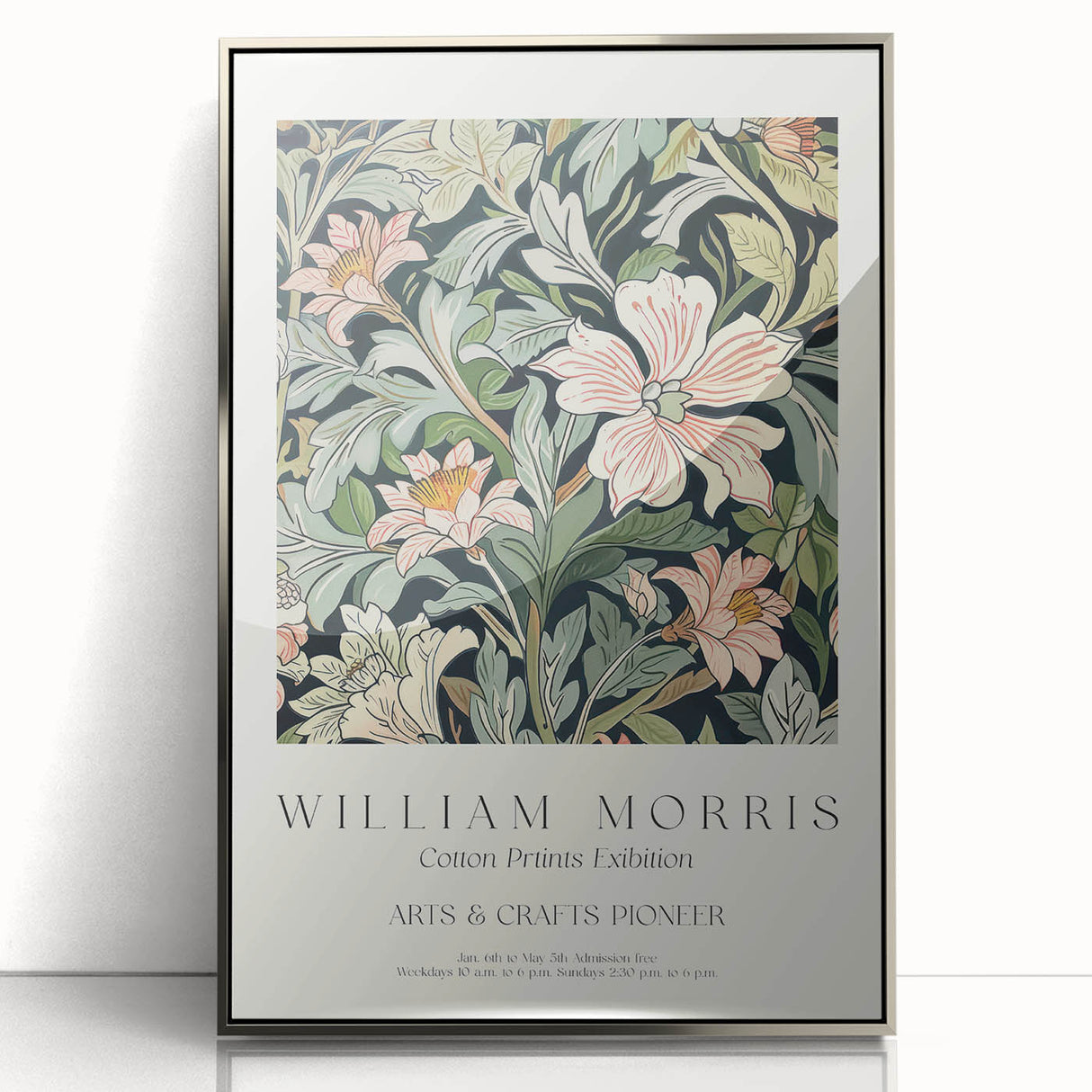 Framed acrylic artwork showcasing vibrant abstract floral designs in silver tones, perfect for modern home decor and adding a touch of elegance to any space.