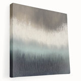 Abstract landscape canvas art in side view, showcasing vibrant colors and fluid shapes, ideal for modern home decor. Perfect for enhancing living spaces.