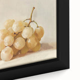 Extra large black wall art on canvas featuring a close-up of colorful, textured fruits, ideal for living room decor.