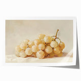 Rolled canvas print featuring an array of fruits in bright colors.