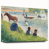 Impressionist Landscape Wall Art - Horse and Boats by Seurat Print