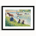 Impressionist Landscape Wall Art - Horse and Boats by Seurat Print