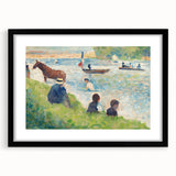 Impressionist Landscape Wall Art - Horse and Boats by Seurat Print