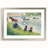 Impressionist Landscape Wall Art - Horse and Boats by Seurat Print