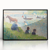 Impressionist Landscape Wall Art - Horse and Boats by Seurat Print