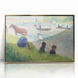 Impressionist Landscape Wall Art - Horse and Boats by Seurat Print