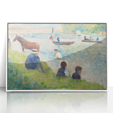 Impressionist Landscape Wall Art - Horse and Boats by Seurat Print
