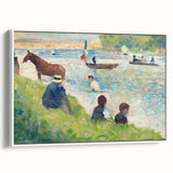 Impressionist Landscape Wall Art - Horse and Boats by Seurat Print