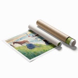 Impressionist Landscape Wall Art - Horse and Boats by Seurat Print