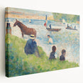 Impressionist Landscape Wall Art - Horse and Boats by Seurat Print