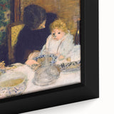 The Children's Meal - Cozy Modern Wall Art with Family Scene in Warm Tones