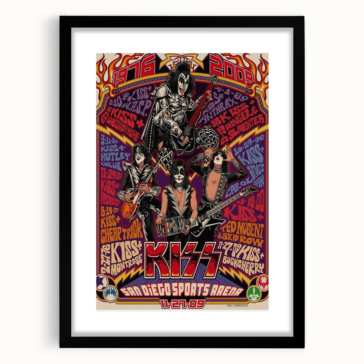 KISS Retro Wall Art Vintage Prints 70s & 80s Rock Poster