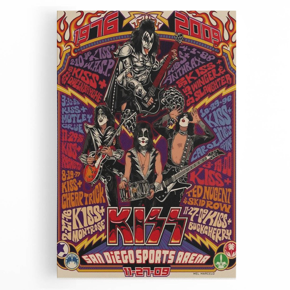 KISS Retro Wall Art Vintage Prints 70s & 80s Rock Poster