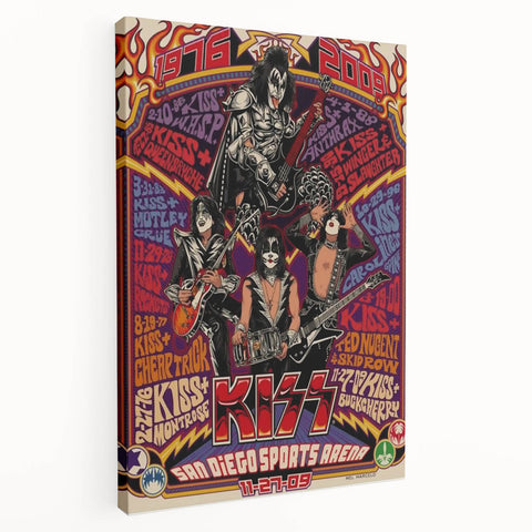 KISS Retro Wall Art Vintage Prints 70s & 80s Rock Poster