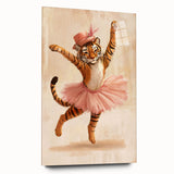 Graceful Ballerina Tiger Wall Art - Girls Room & Nursery Decor