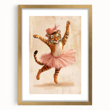 Graceful Ballerina Tiger Wall Art - Girls Room & Nursery Decor
