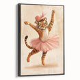 Graceful Ballerina Tiger Wall Art - Girls Room & Nursery Decor