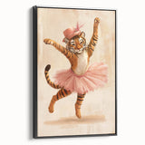 Graceful Ballerina Tiger Wall Art - Girls Room & Nursery Decor