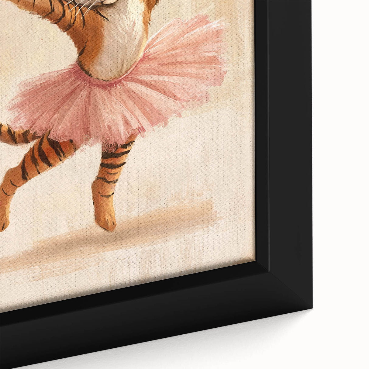 Graceful Ballerina Tiger Wall Art - Girls Room & Nursery Decor