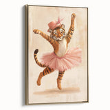 Graceful Ballerina Tiger Wall Art - Girls Room & Nursery Decor