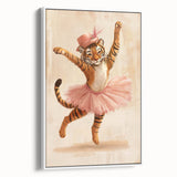 Graceful Ballerina Tiger Wall Art - Girls Room & Nursery Decor