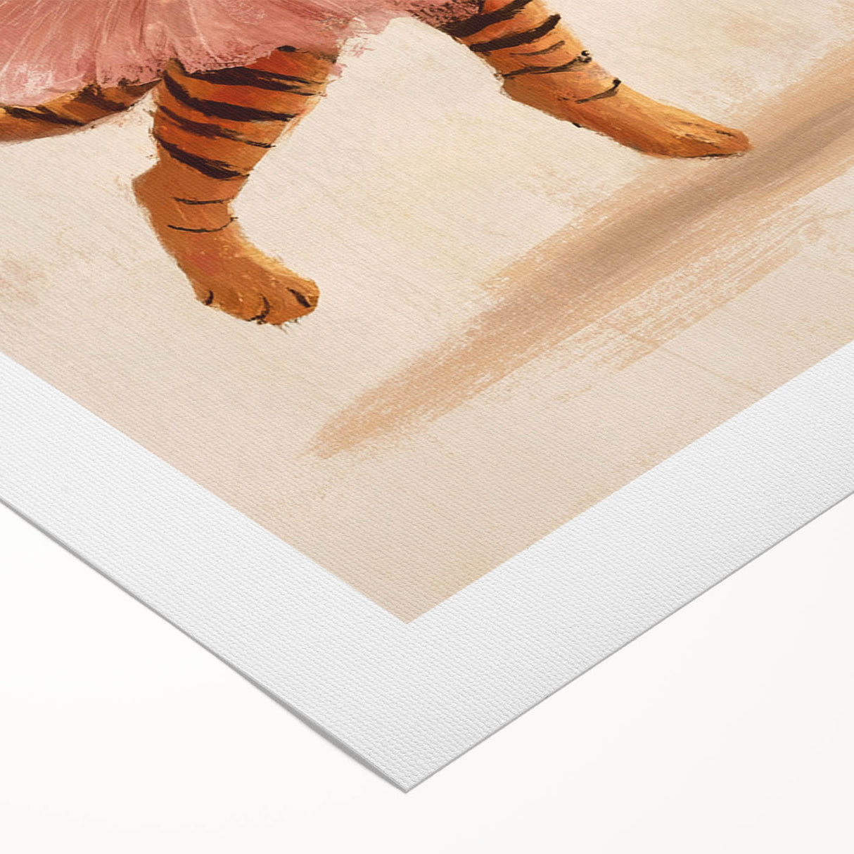 Graceful Ballerina Tiger Wall Art - Girls Room & Nursery Decor