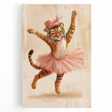 Graceful Ballerina Tiger Wall Art - Girls Room & Nursery Decor
