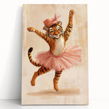 Graceful Ballerina Tiger Wall Art - Girls Room & Nursery Decor