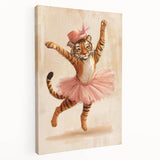 Graceful Ballerina Tiger Wall Art - Girls Room & Nursery Decor