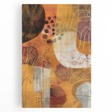 Large black and white abstract tree design on stretched canvas, ideal for kitchen wall art.