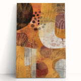 Black and white large art canvas depicting a dense forest in autumn, ideal for kitchen wall art or bedroom ambiance.