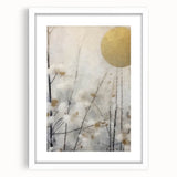 Elegant Gold & Gray Modern Wall Art – Living Room Canvas Print