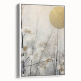 Elegant Gold & Gray Modern Wall Art – Living Room Canvas Print