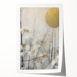 Elegant Gold & Gray Modern Wall Art – Living Room Canvas Print