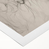 Abstract figurative rolled canvas artwork showcasing vibrant colors and dynamic shapes, ideal for modern home decor. Packaged securely in a cardboard tube for safe delivery.