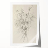 Abstract floral rolled print showcasing vibrant colors and intricate patterns, elegantly packaged in a durable cardboard tube for safe delivery. Ideal for modern home decor and art enthusiasts.