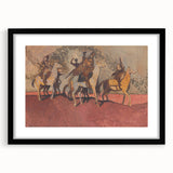 Expressionist Art - Riders on Horses Abstract Expressionism Wall Art