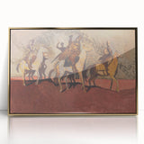 Expressionist Art - Riders on Horses Abstract Expressionism Wall Art