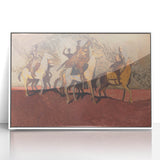 Expressionist Art - Riders on Horses Abstract Expressionism Wall Art