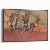 Expressionist Art - Riders on Horses Abstract Expressionism Wall Art