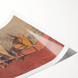 Expressionist Art - Riders on Horses Abstract Expressionism Wall Art