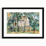 Impressionist Landscape Wall Art - House and Trees by Cézanne Print
