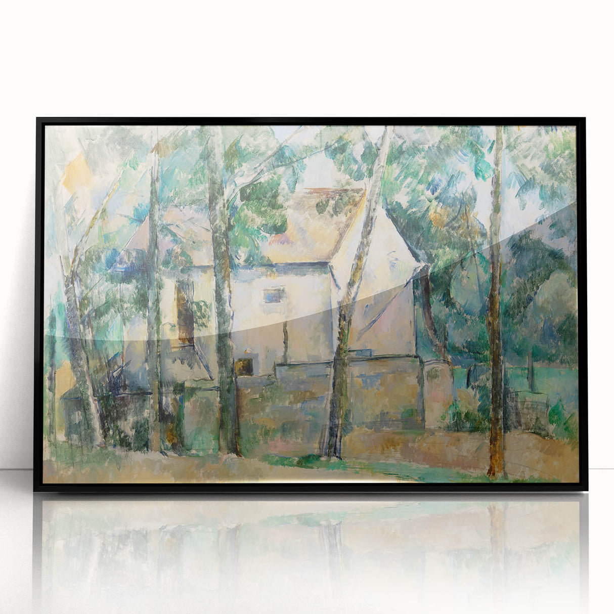 Impressionist Landscape Wall Art - House and Trees by Cézanne Print