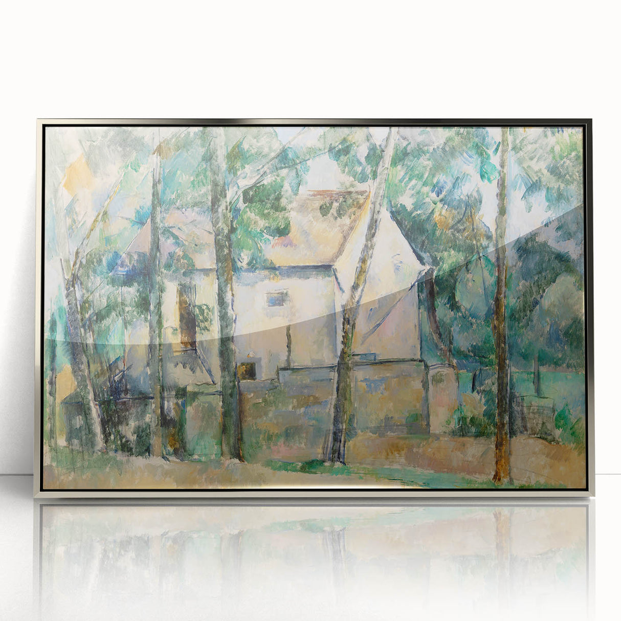 Impressionist Landscape Wall Art - House and Trees by Cézanne Print